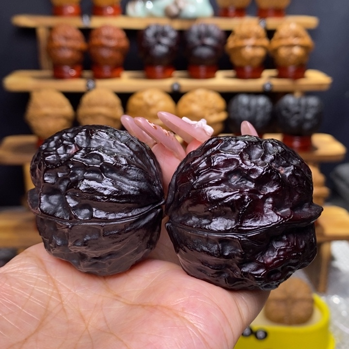 文玩核桃把件玄武金蟾36号