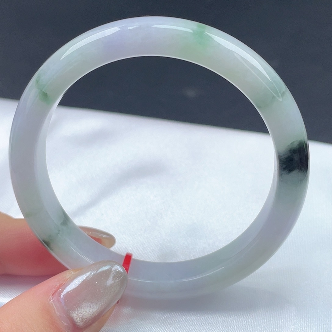 翡翠未镶嵌手镯54圈口