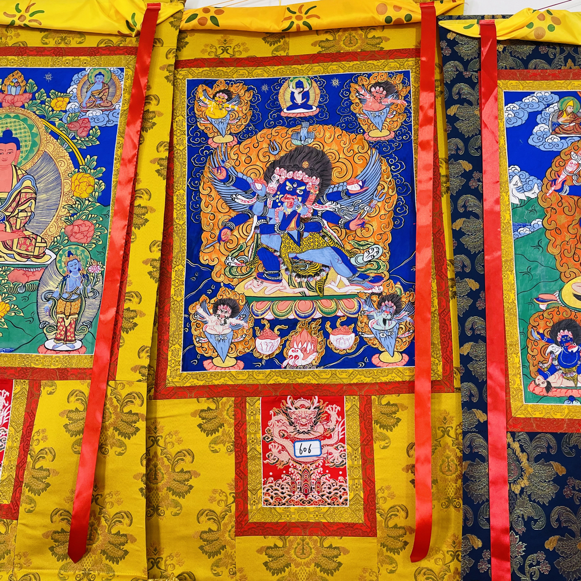 热贡精品唐卡普巴金刚手绘606