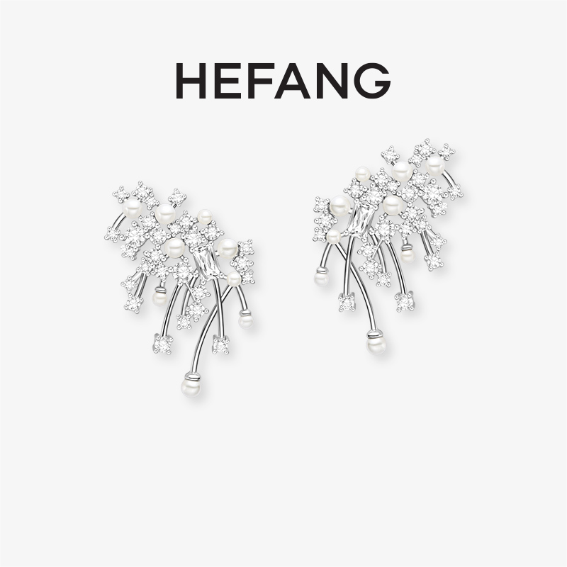 HEFANG璀璨星云耳环 轻奢原创设计小众 圣诞礼物送女友礼盒