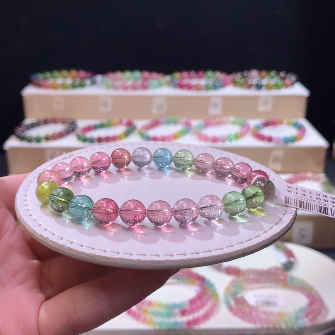 未镶嵌手链碧玺碧玺