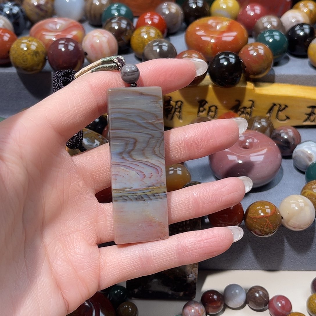 冰***2硅化玉未镶嵌天然北票硅化玉吊坠