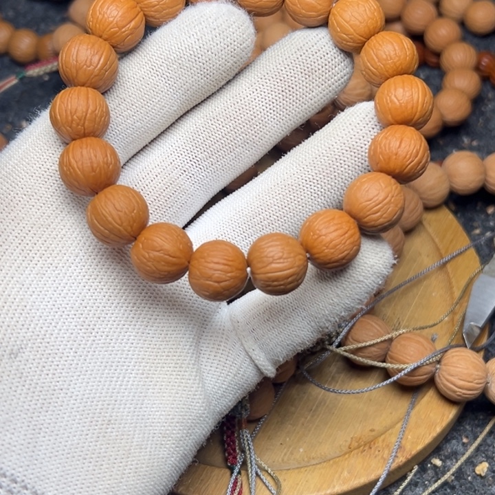 *****猴头核桃把件原皮聚宝盆14.7精卡打底