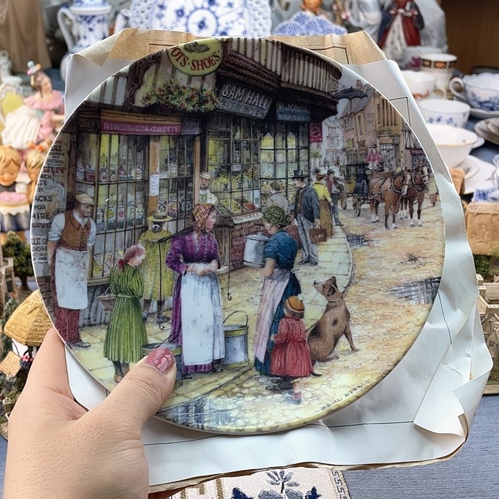 中古欧瓷瓷器小房子