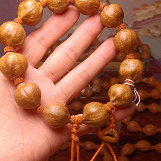 橄榄核手串/手链橄榄核手串密鸡血红1.9