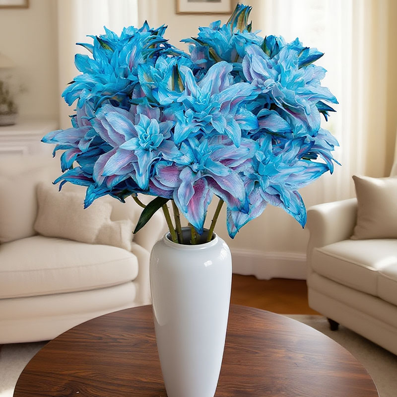 【麒麟花开】吸色幻境重瓣香水百合云南基地直发鲜切花云南基地直发