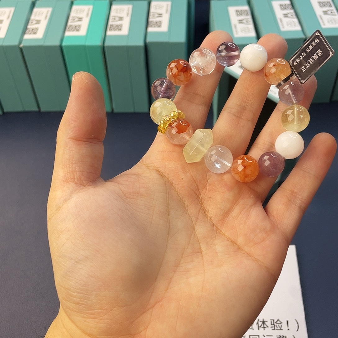手链水晶银S925镶嵌