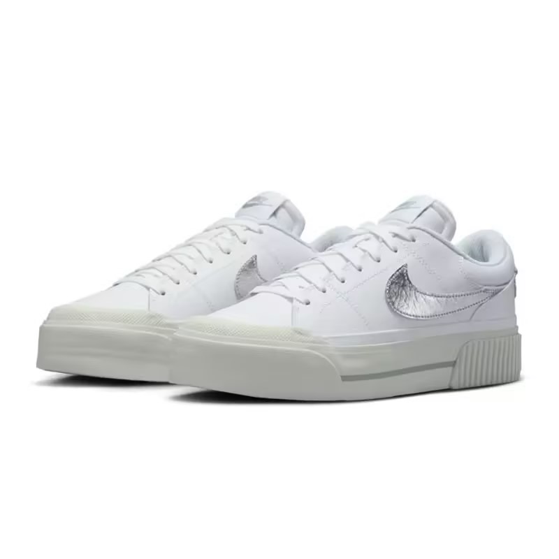 【耐克专属】耐克（NIKE）女子休闲COURT LEGACY欧若风板鞋HQ2307-100