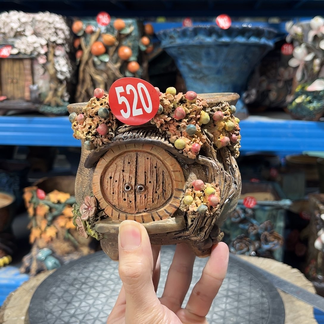 福利520 号陶然花器手工花盆