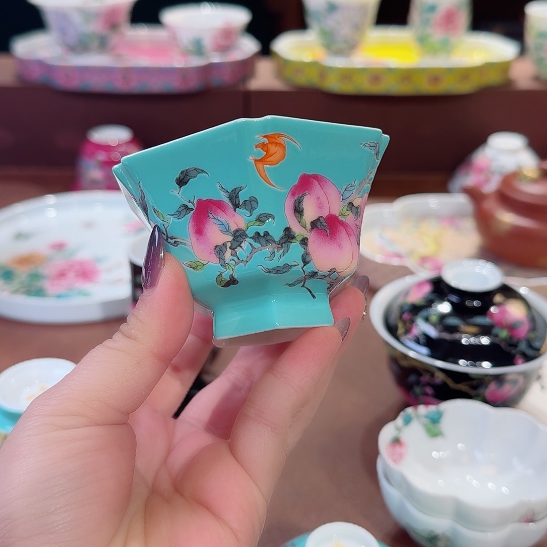 珐琅彩主人杯茶具套装