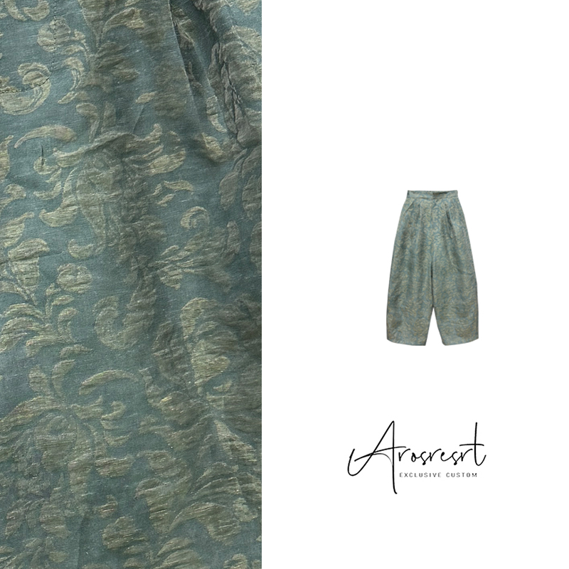 【梦华游裤子】2025冬季新款国潮新中式国风圆领上衣提花