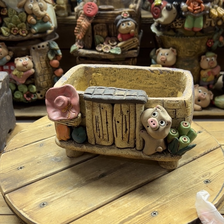 嘻哈多肉花盆百搭