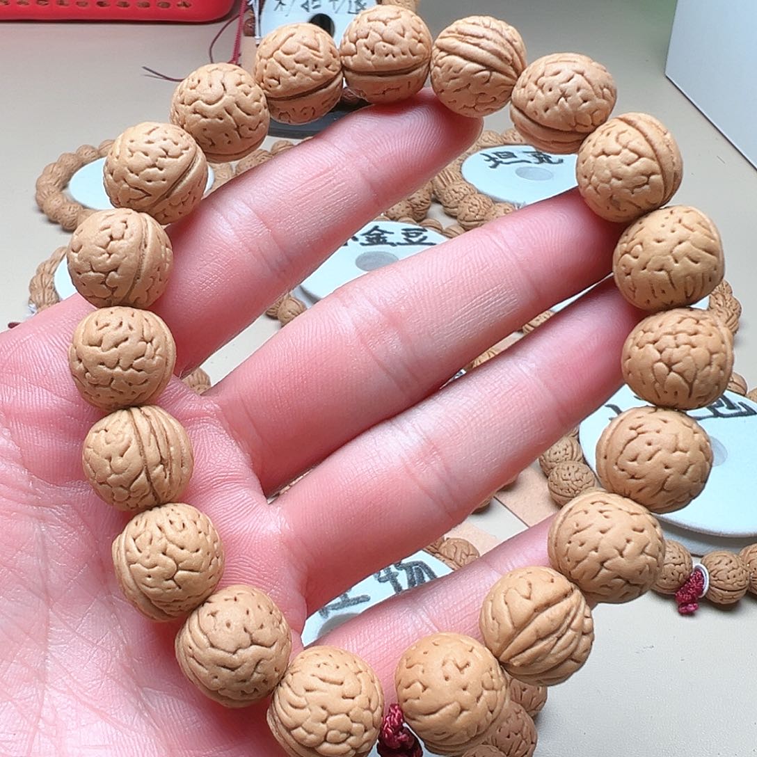 手串桃核1.4小脑纹