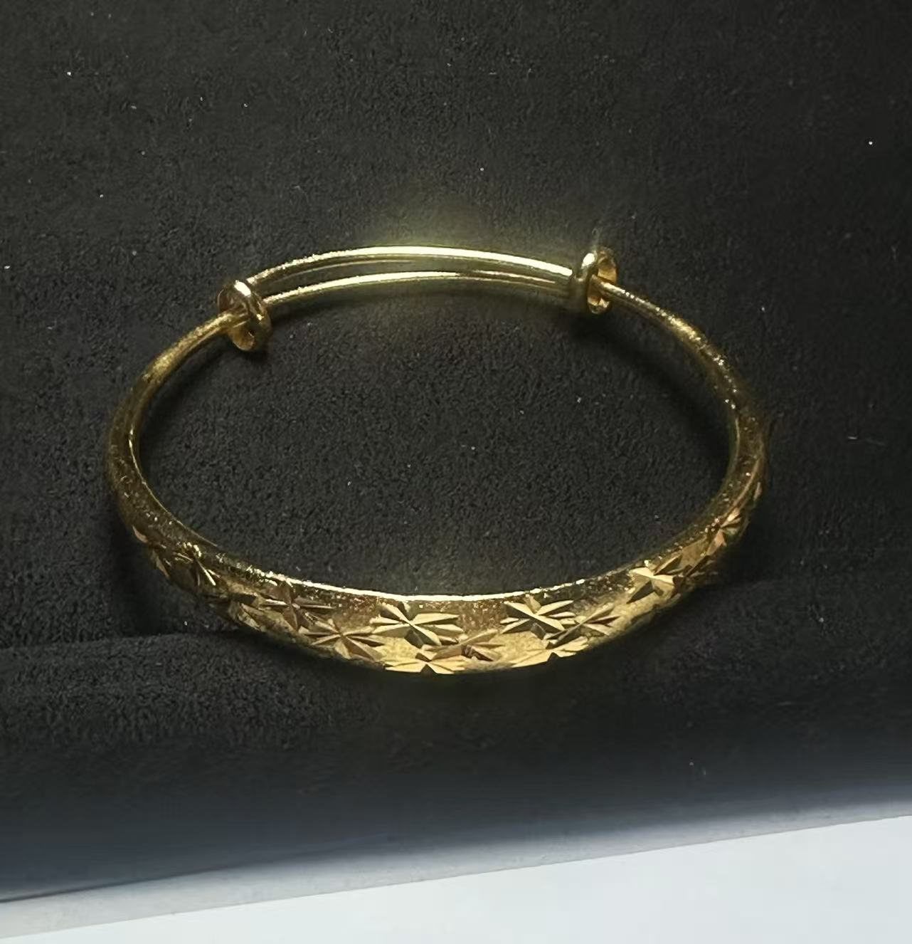 合成欧泊SZ-134金色轻奢圈口可调节黄色经典传承原创设计