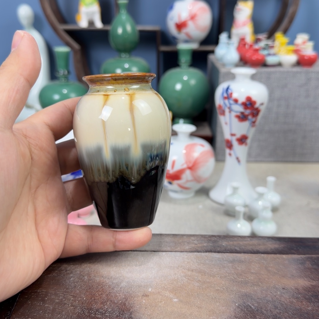 陶瓷手工小花器摆件