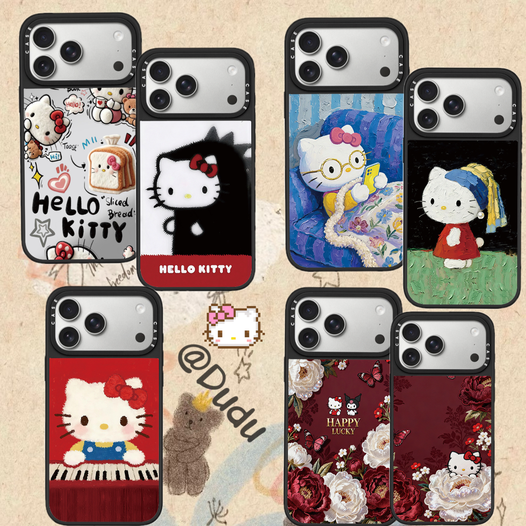 【油画KT系列】CASE磨砂镜面17pm手机壳适用于16pro可爱/15/14防摔