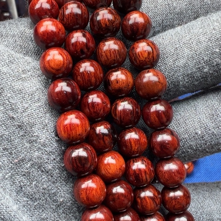 花梨木类红降08圆珠红肉满油单圈