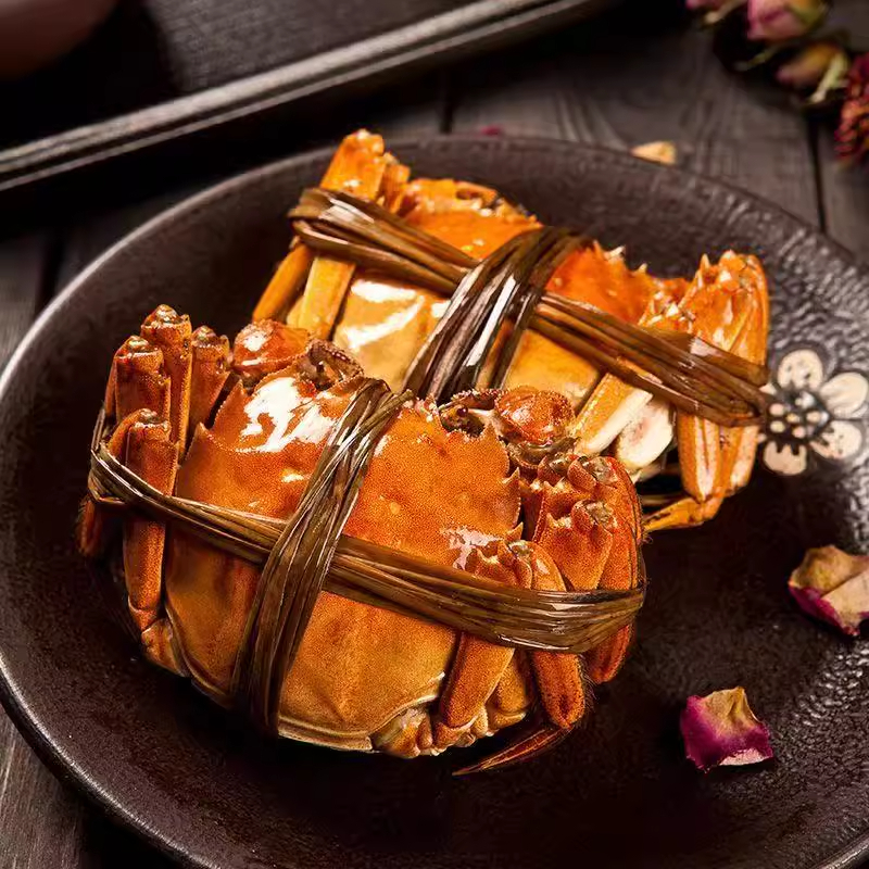 【活蟹现发】活蟹苏州精品大闸蟹公蟹6两 母蟹5两 8只+2只 十只JN1