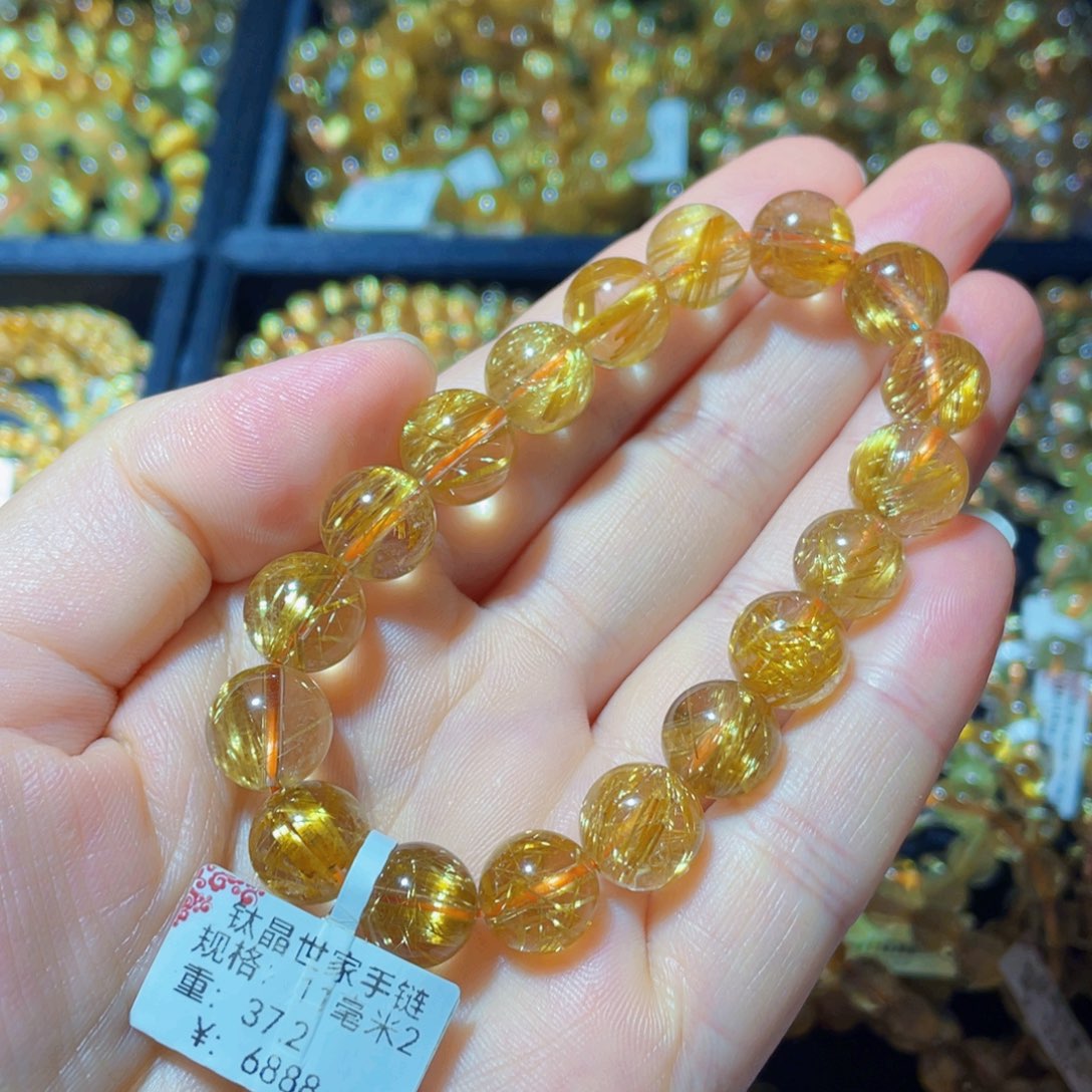 未镶嵌手链发晶天然水晶手链