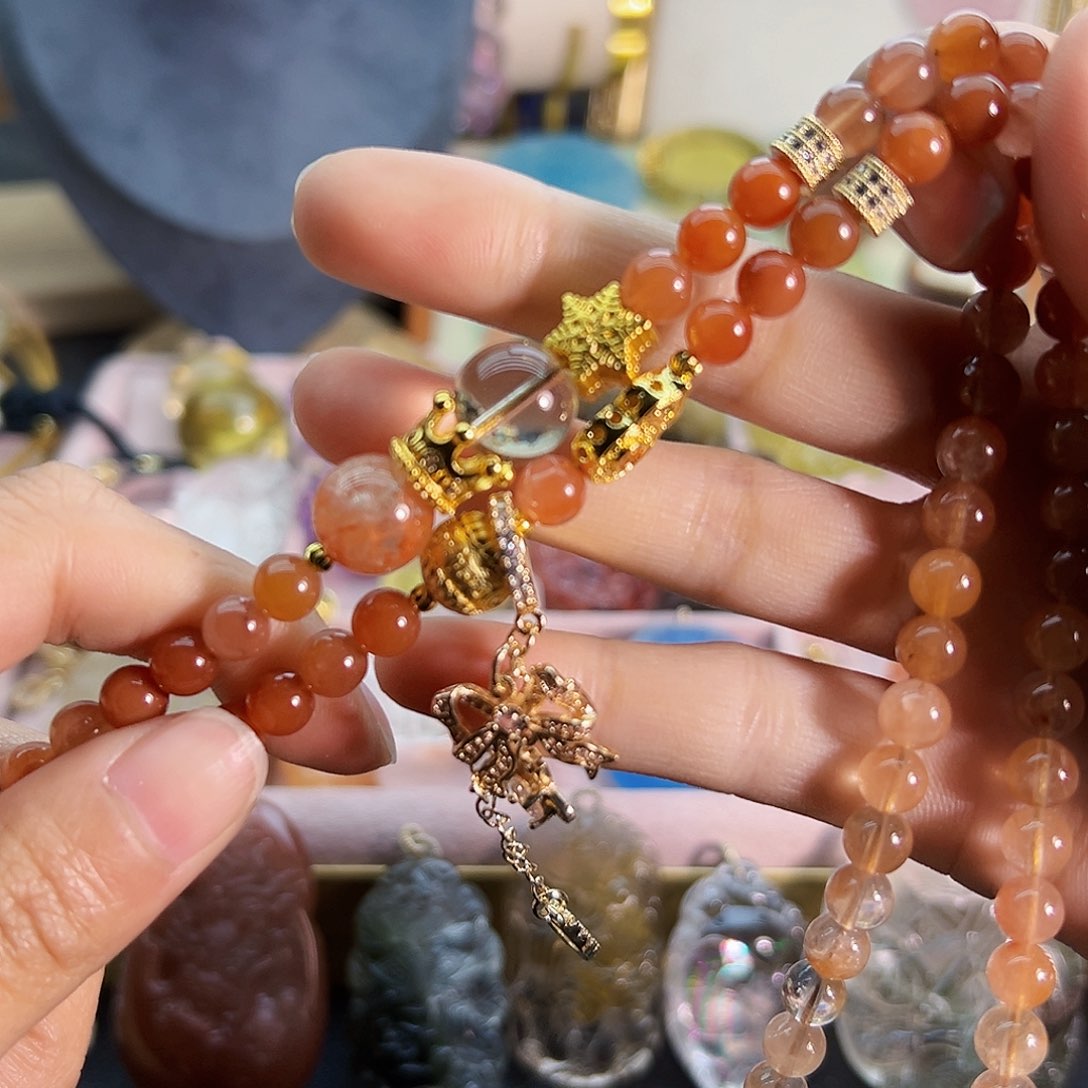 水晶手链未镶嵌杨***包