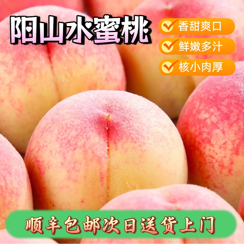【顺丰次日达】新鲜阳山水蜜桃桃子同城送江苏省