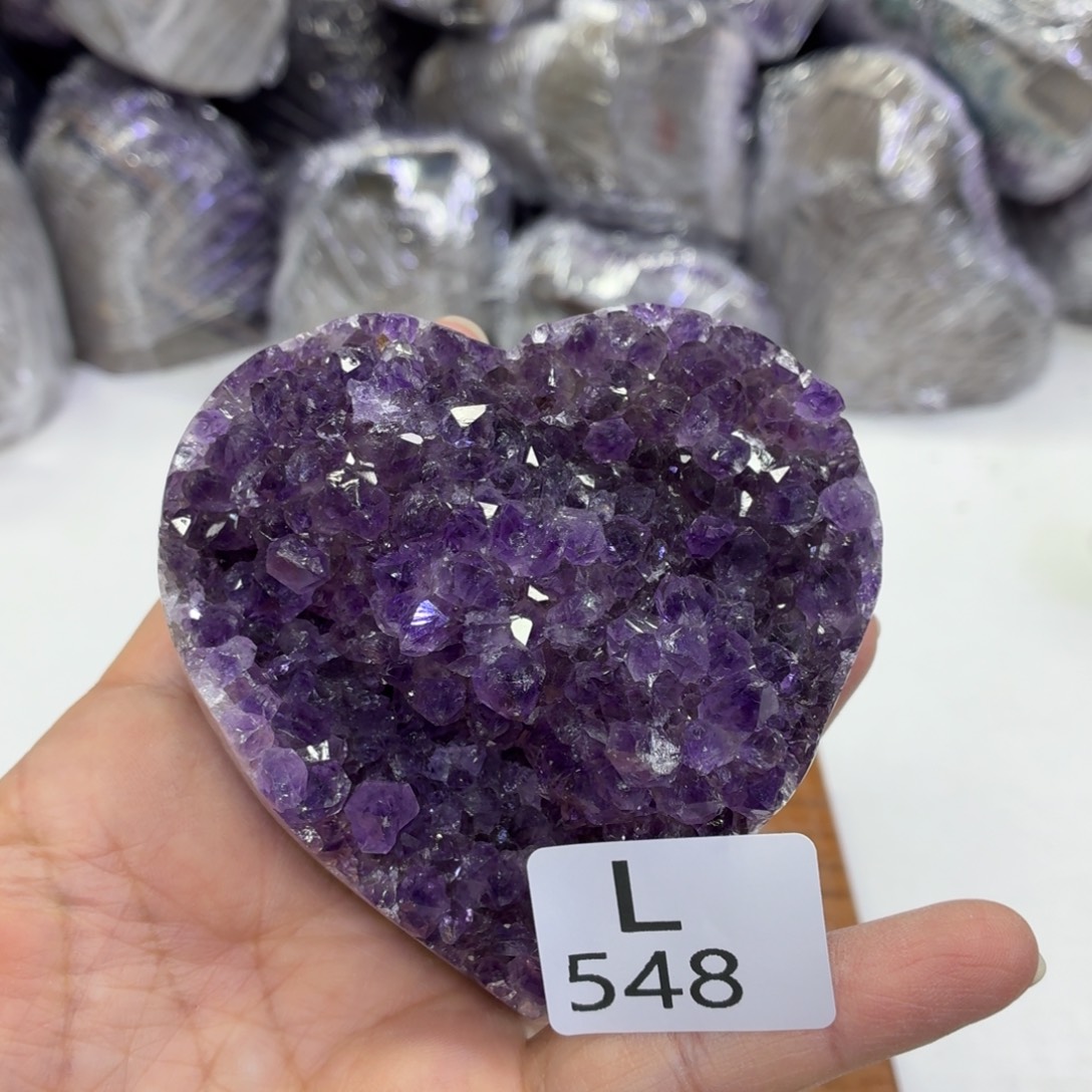 水晶摆件未镶嵌天然紫水晶