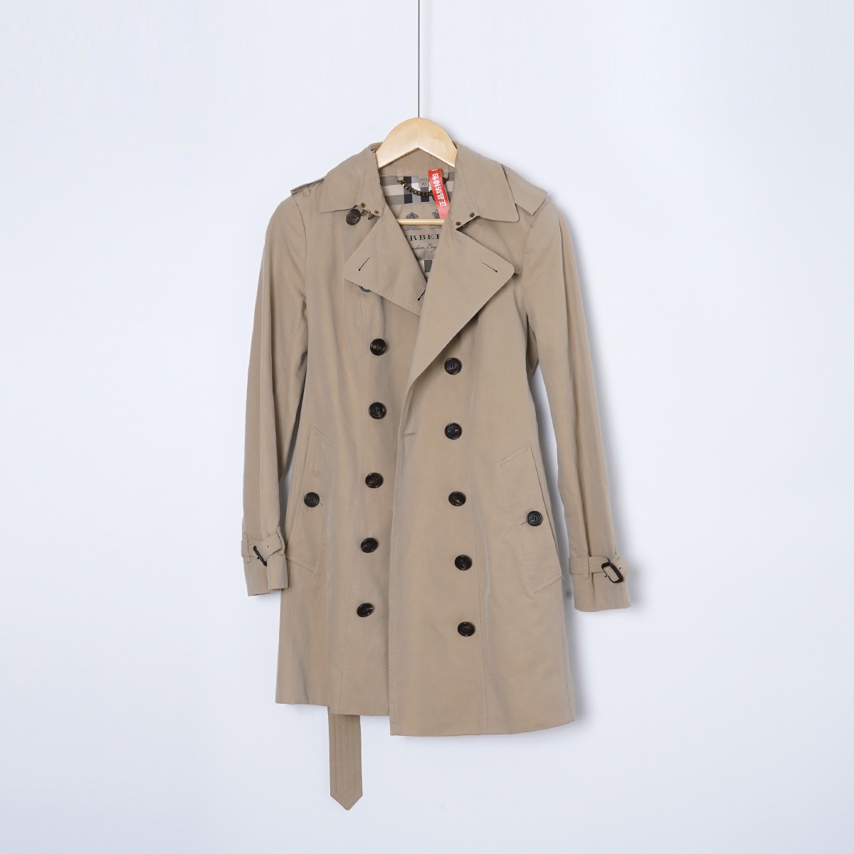 99新 BURBERRY/博柏利 绵/TH1391/风衣/UK8码女装外套大衣时尚