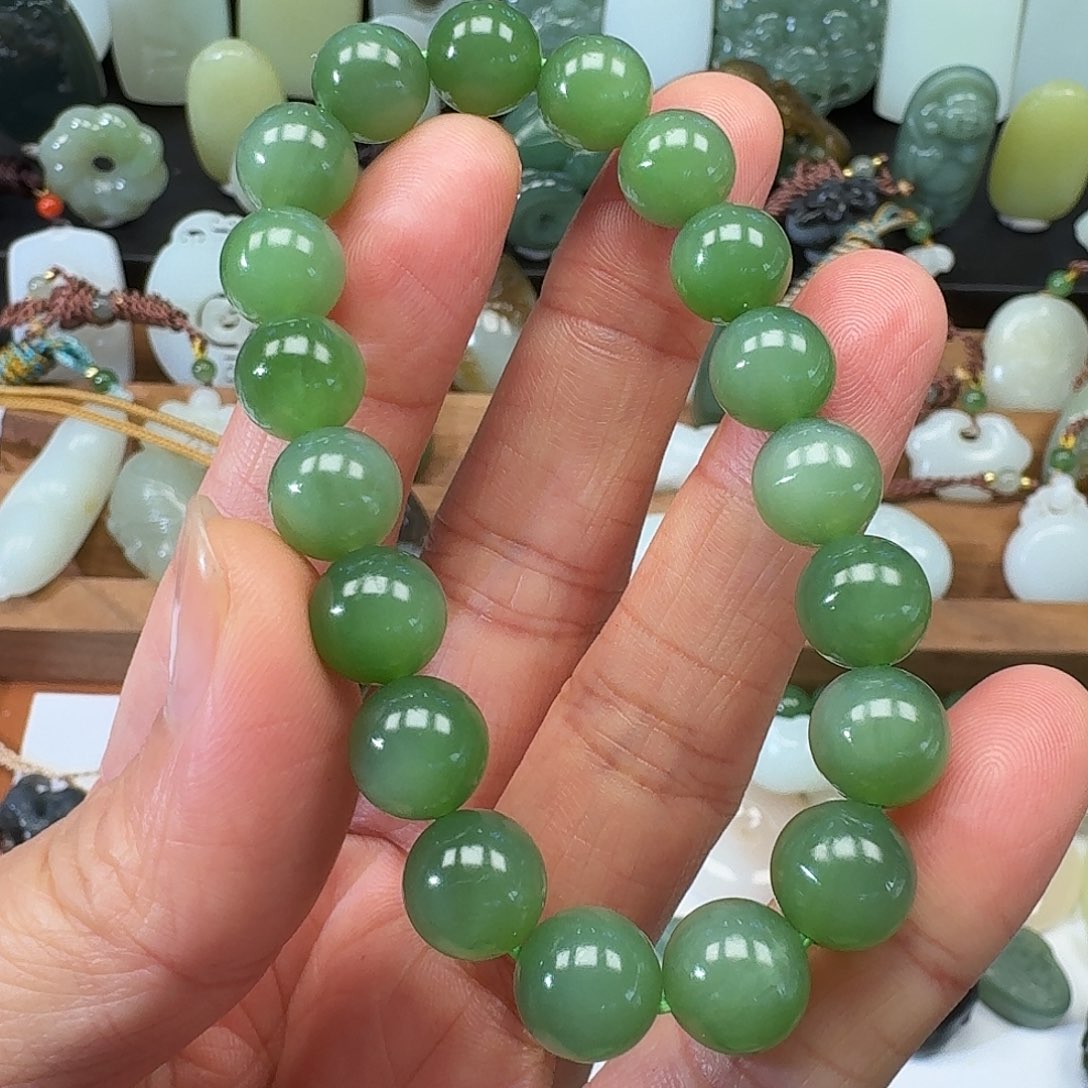 和田玉未镶嵌手链