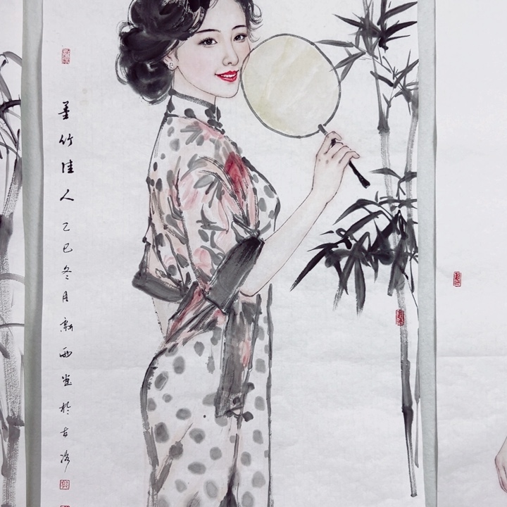 国画郭新雨老师写实人物画