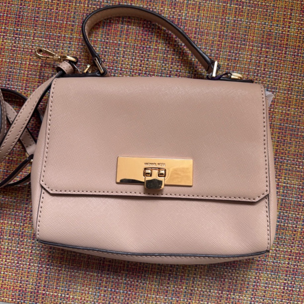 未使用 MICHAEL KORS/迈克高仕 大麦中古/MK/肉粉色手提斜跨包