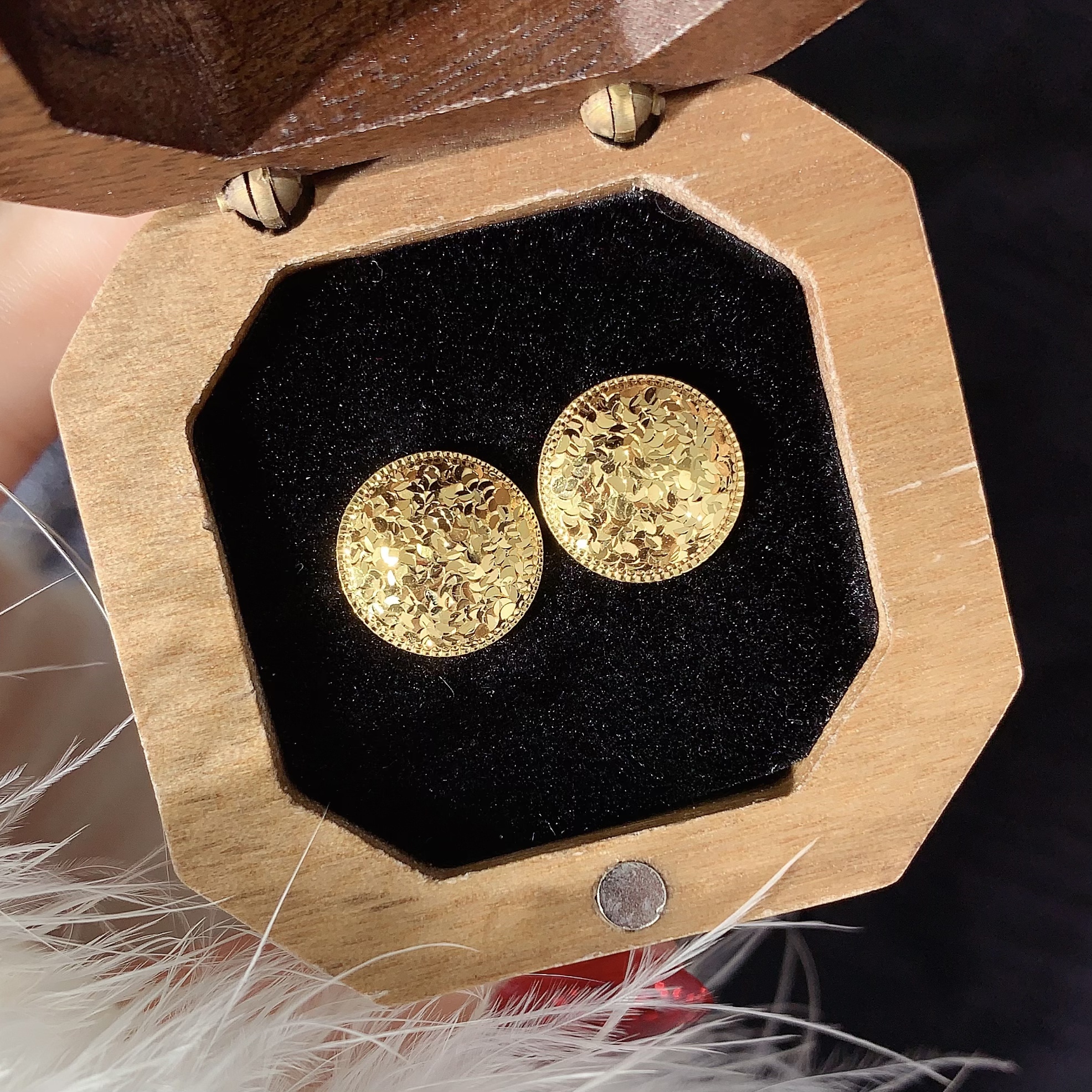 【伟新源】足金999 5G工艺  碎碎冰圆七字3.2克