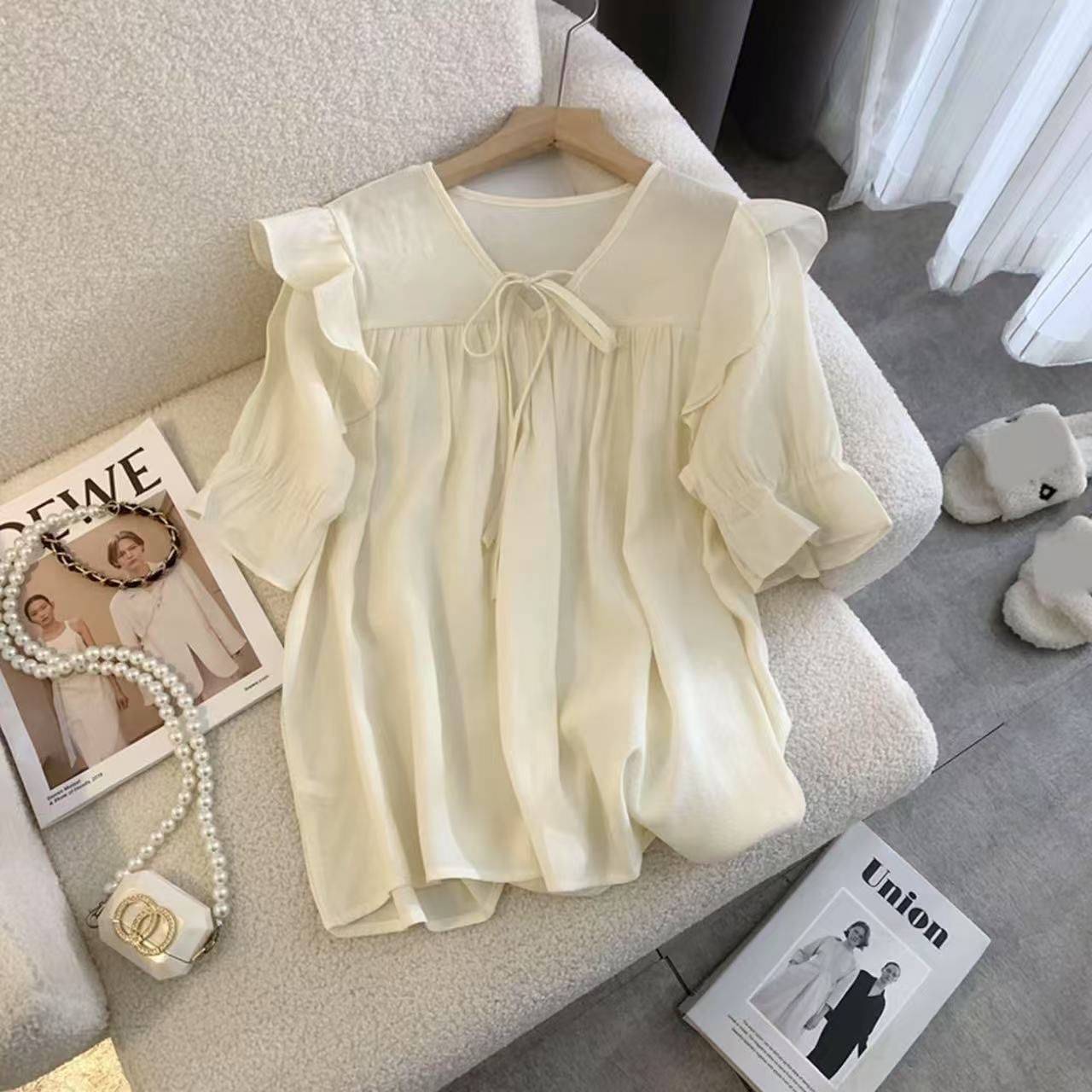 【YZ•衣系列】NN818-时尚女装设计感衬衣小众气质显瘦法式百搭