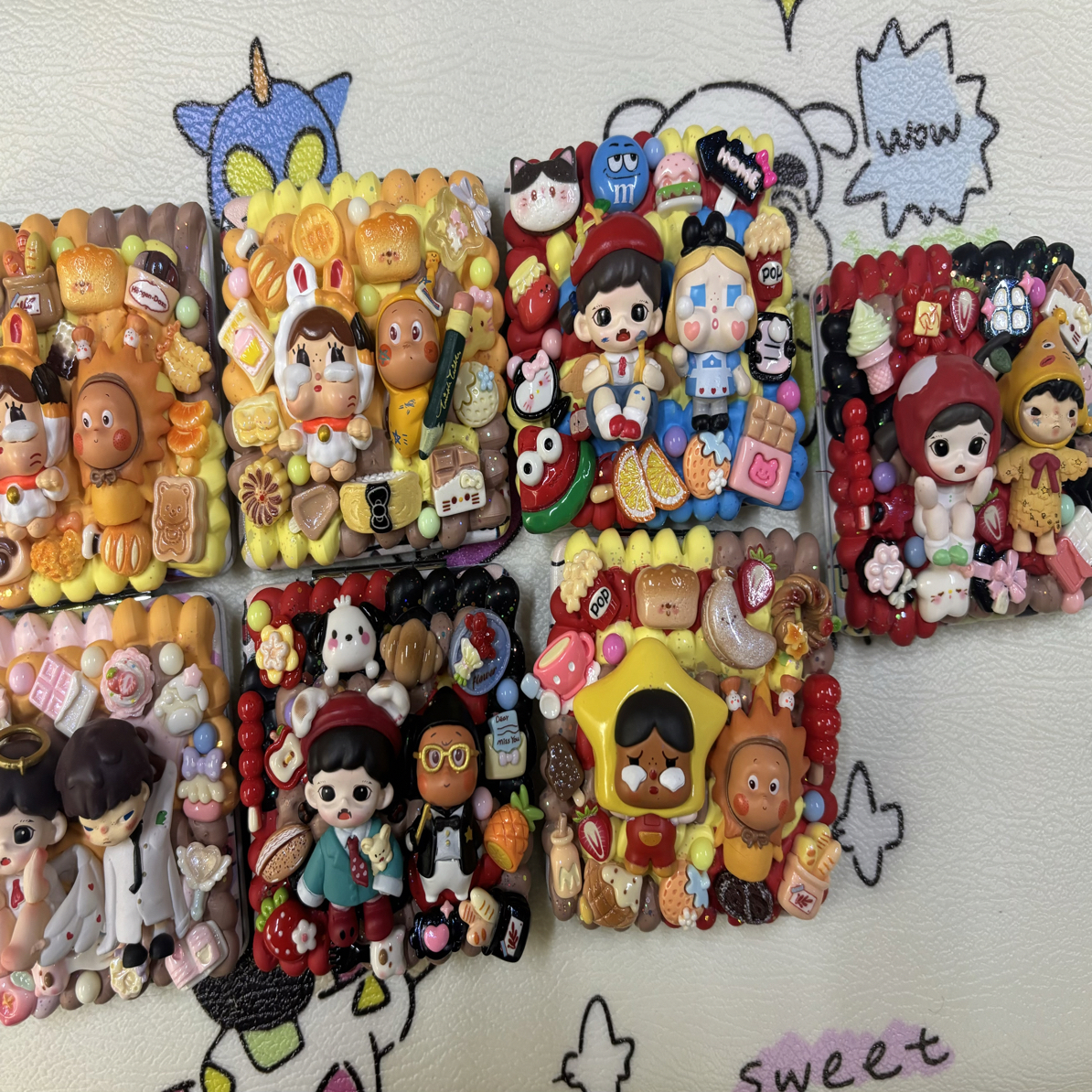 奶油胶diy萌粒折叠镜