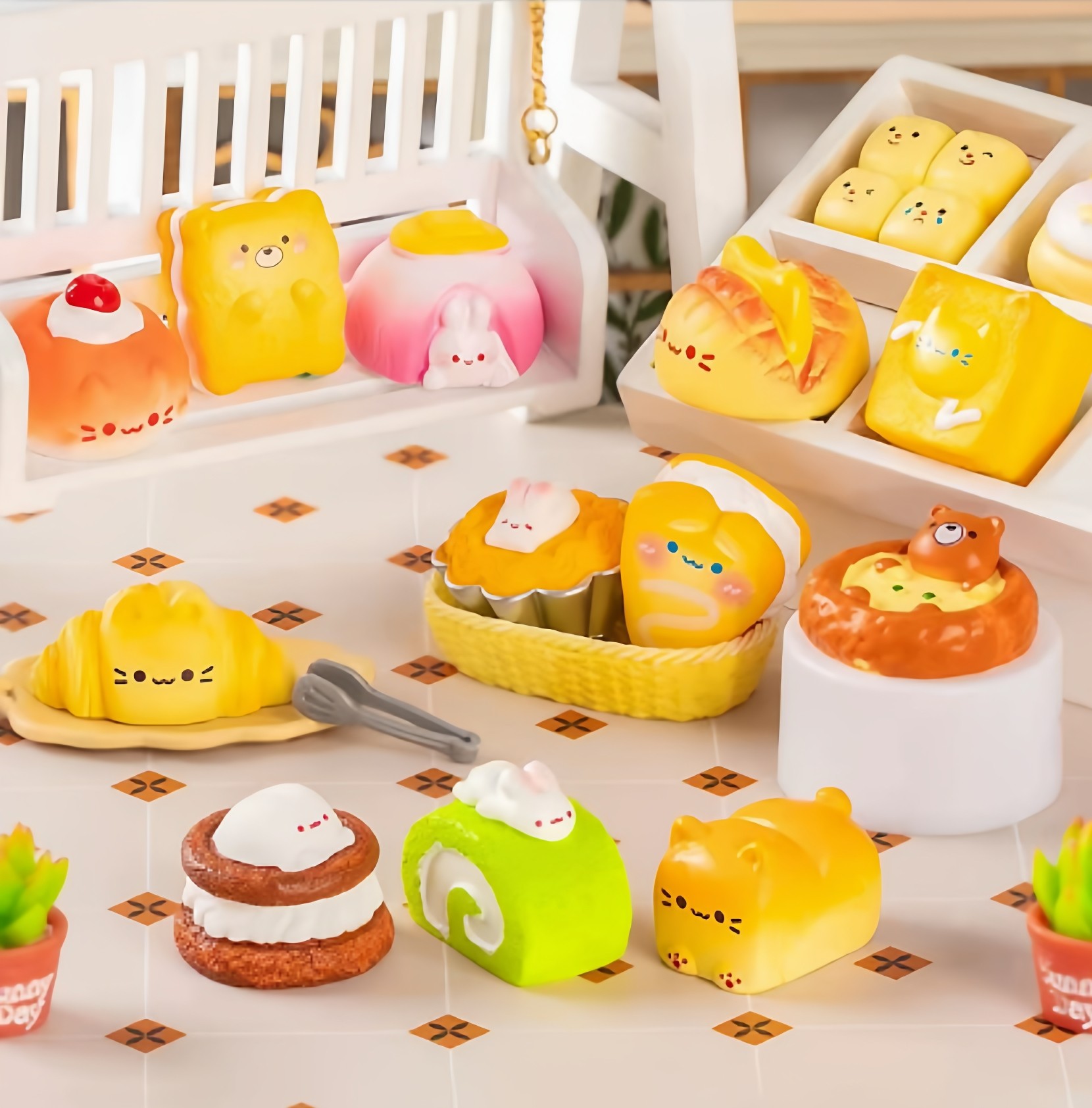 【老2号链接】特等座【默认拆盒拆袋】可爱西点点派对潮玩手办 1/24 