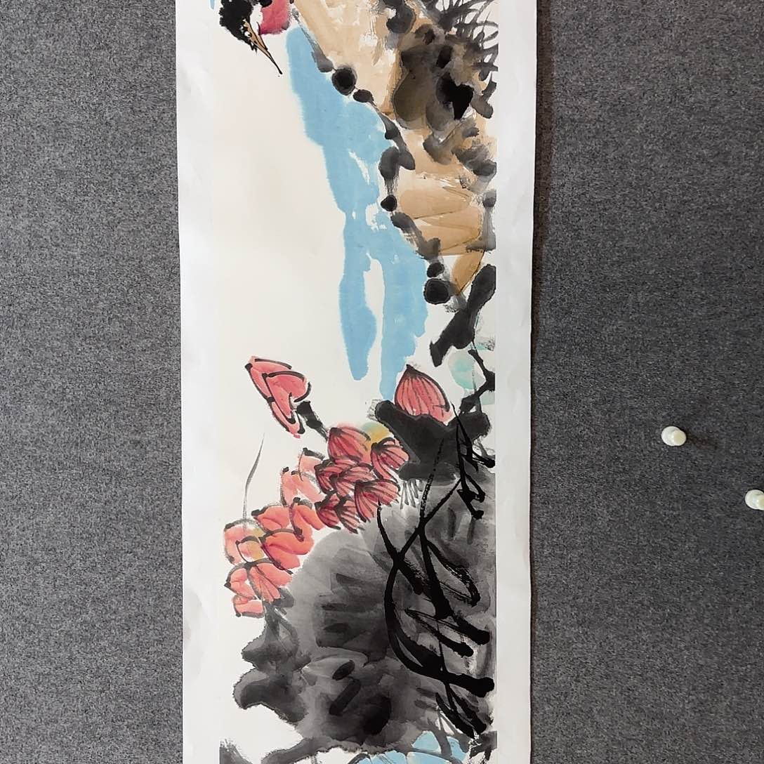 国画大雷老师手绘作品