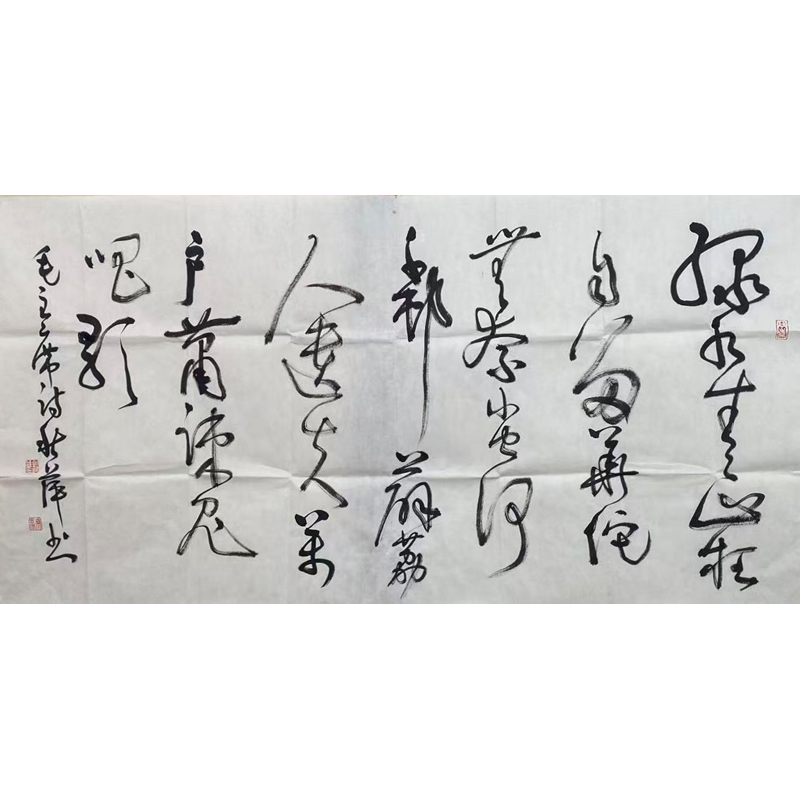 F06  《书法》胡秋萍  137x68cm  纸本镜片