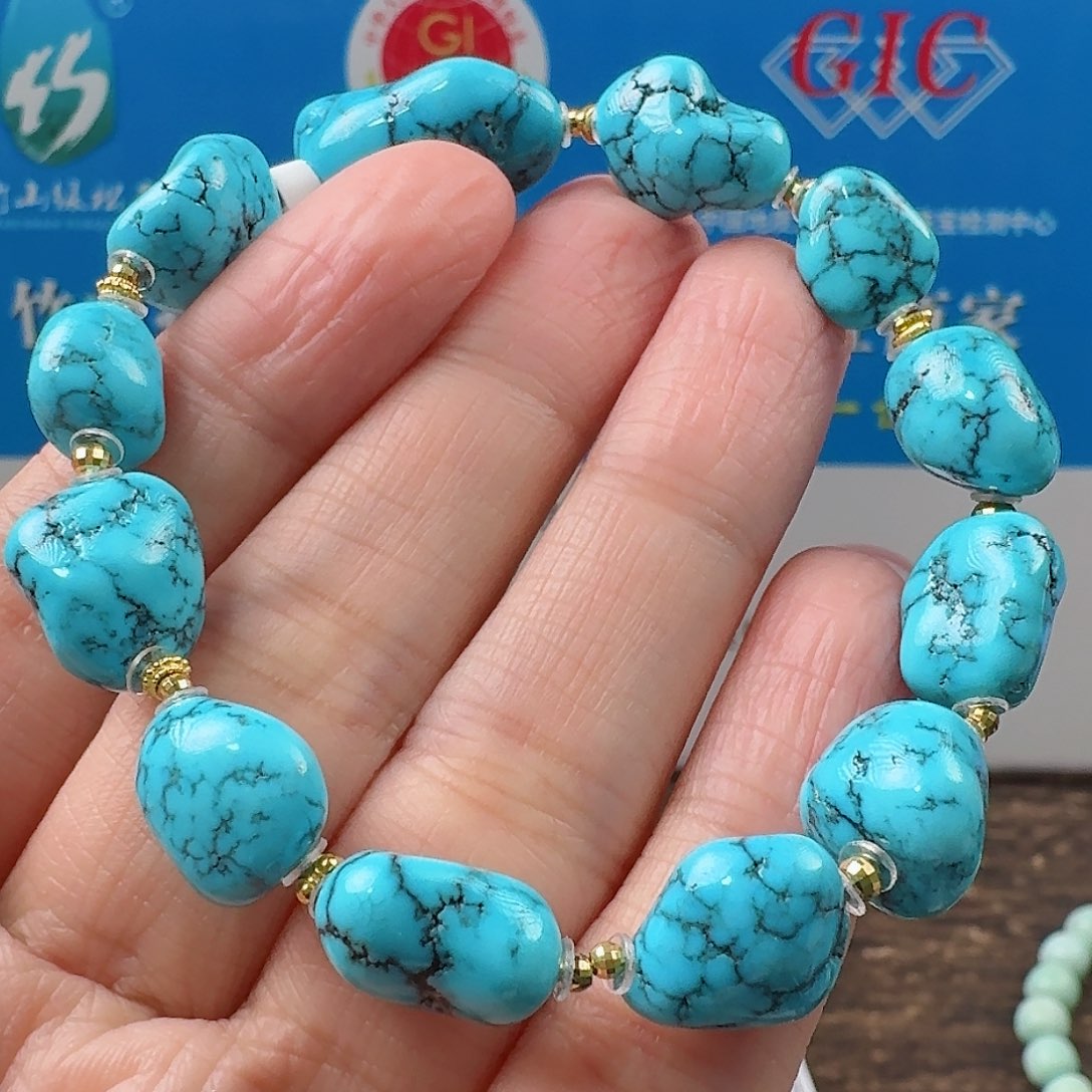 绿松石珠宝奇石未镶嵌