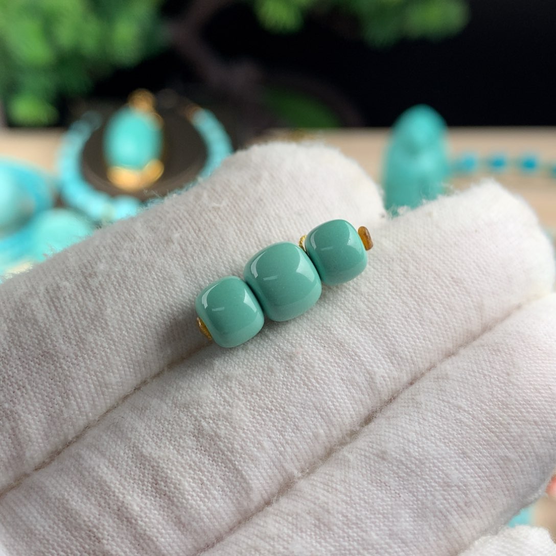 绿松石配珠卡7顶珠卡8未镶嵌