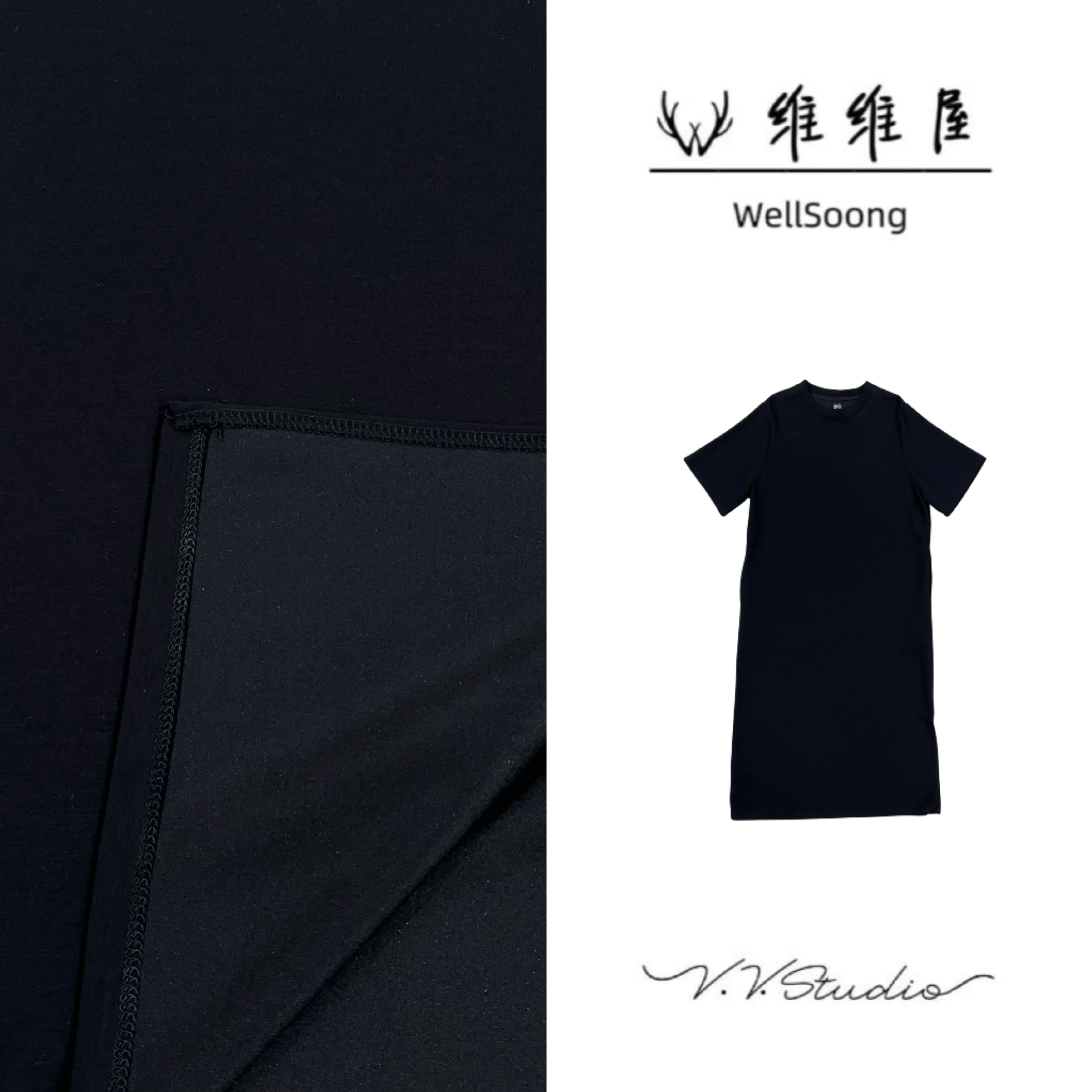 WellSoong•NO退NO换【刺绣s半袖连衣裙】