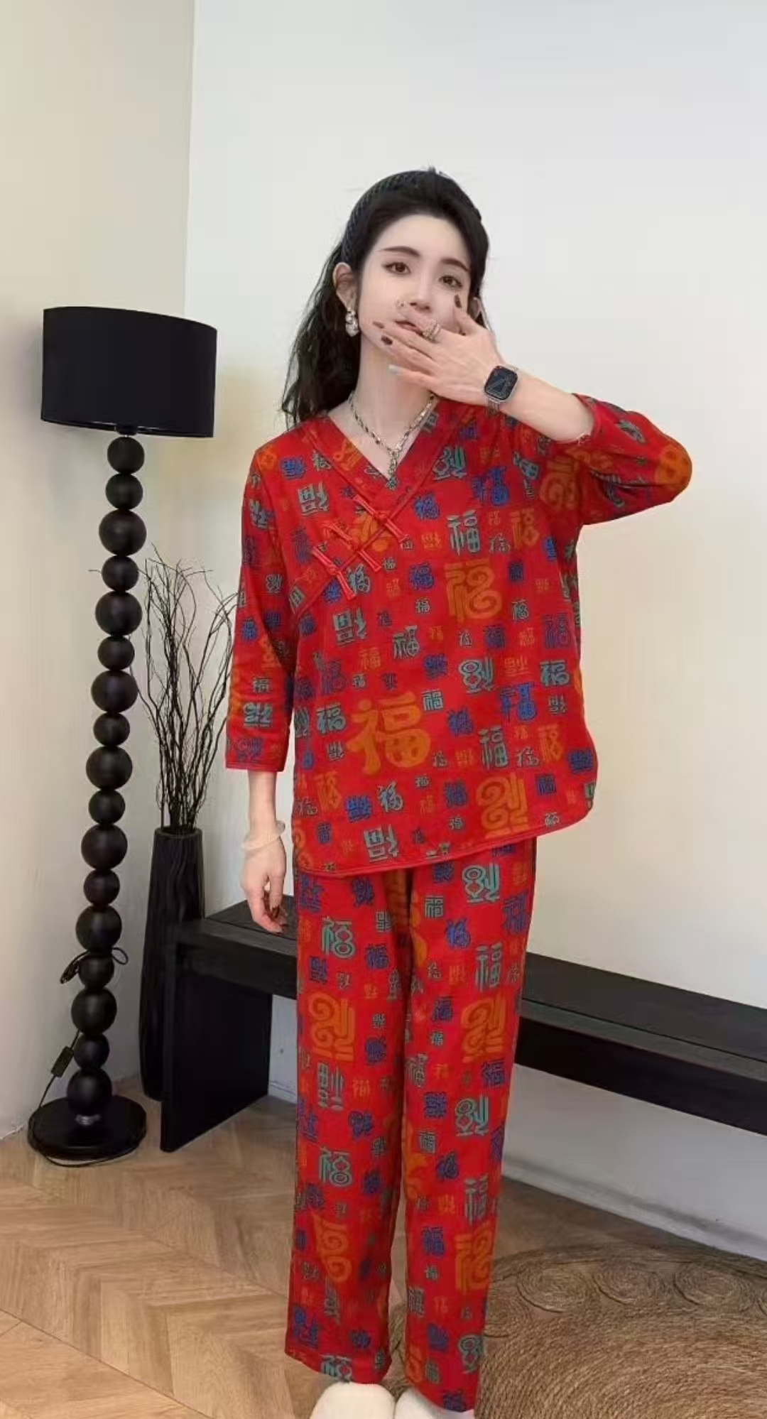 媛媛大码2025秋冬新款女套装