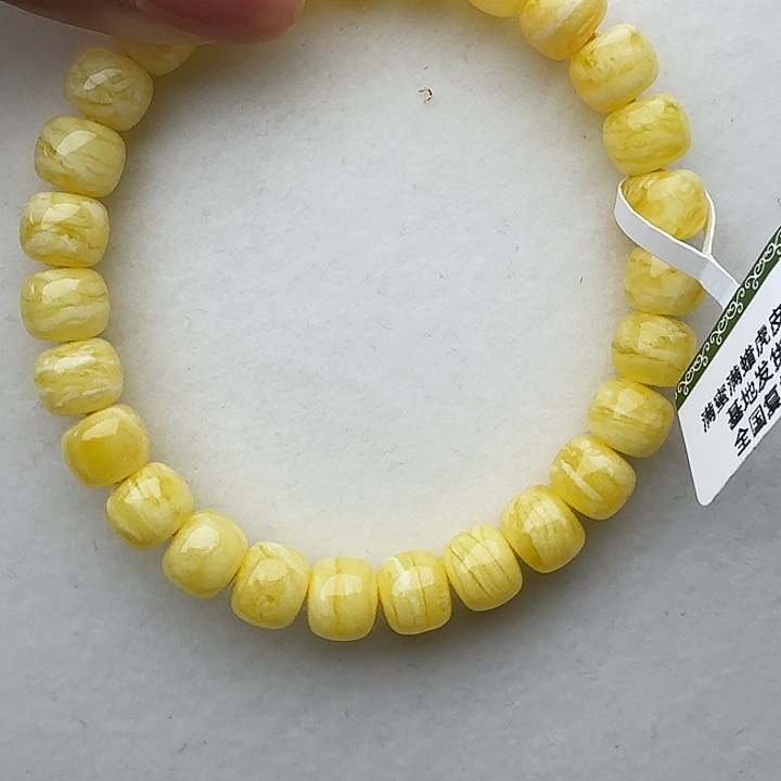 小***痣手串蜜蜡未镶嵌虎皮