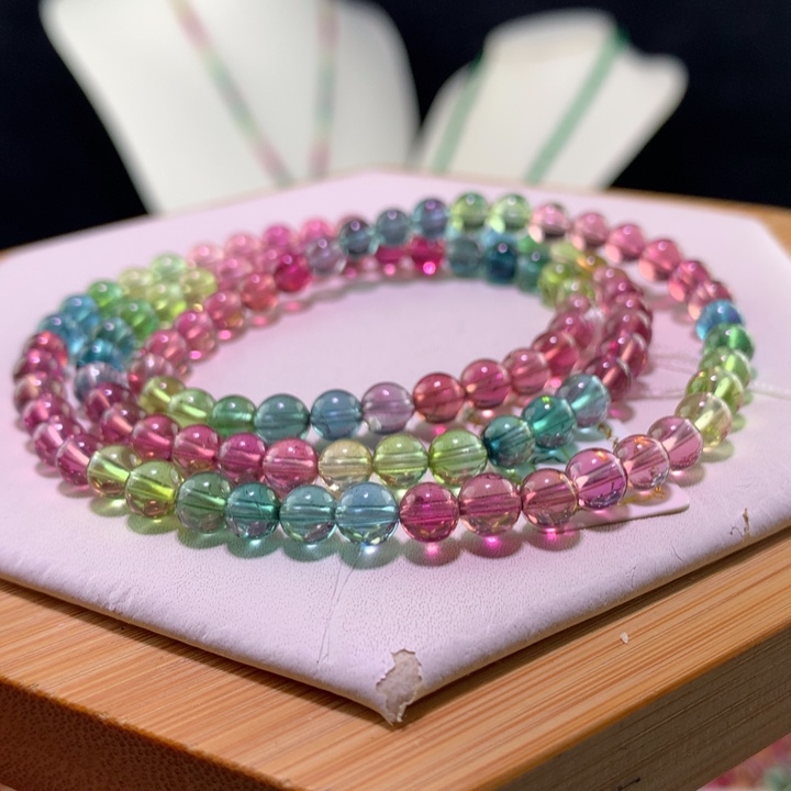 双色碧玺手链未镶嵌