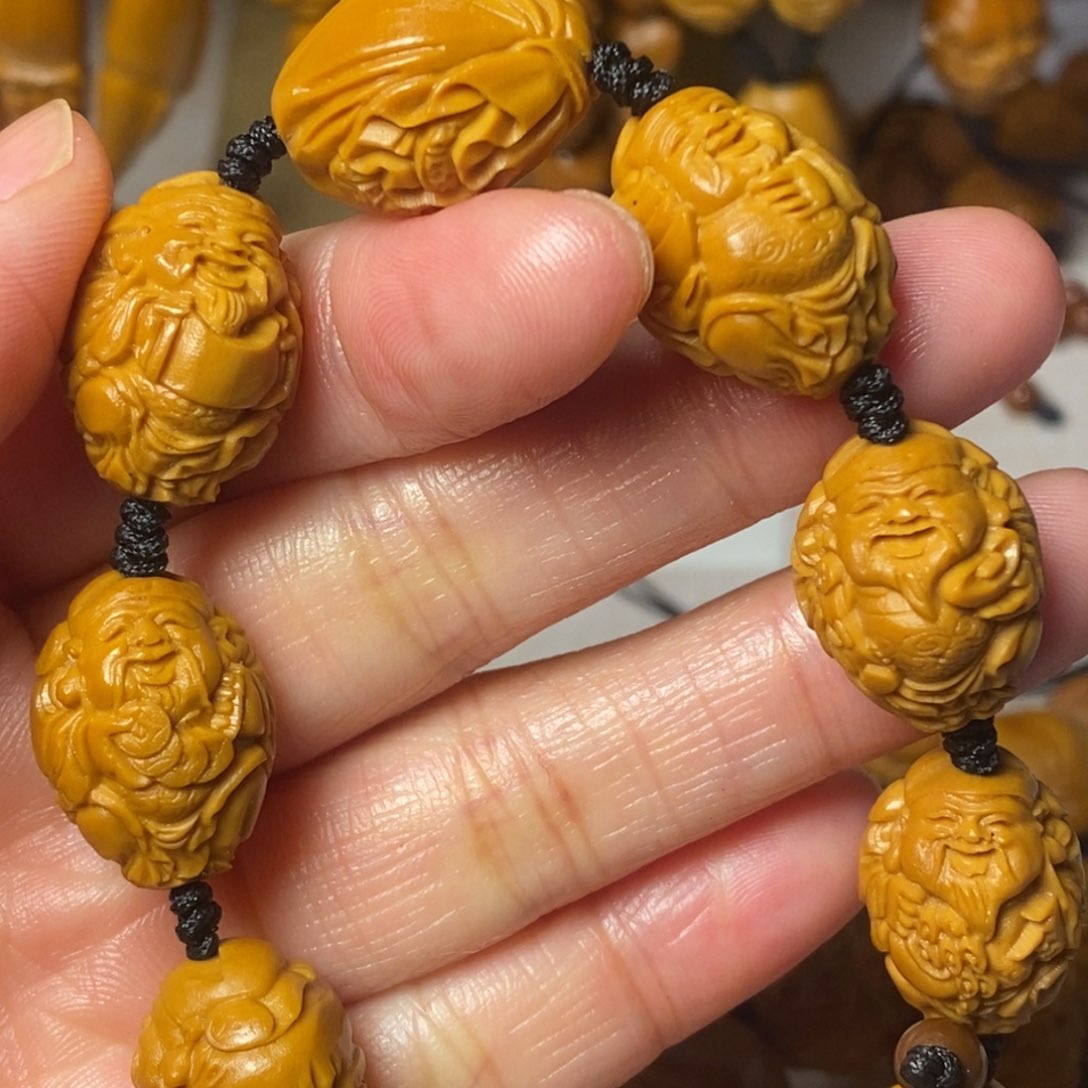 橄榄核手串/手链小八方财神