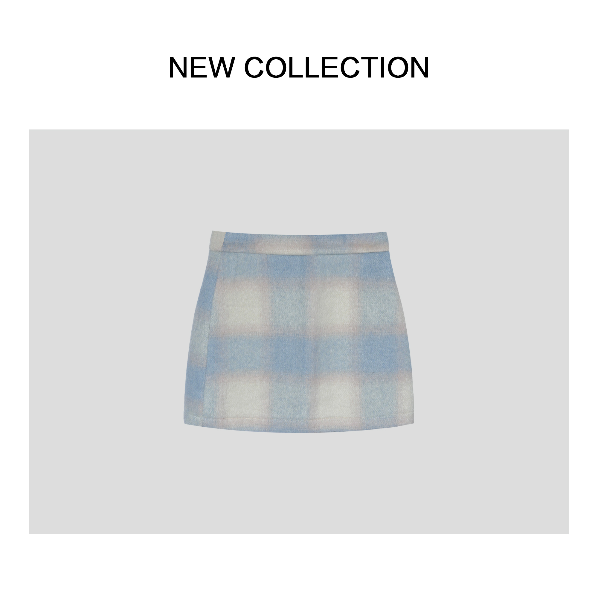 【艺菲专属】清新甜美格子短裙 Q1F58006