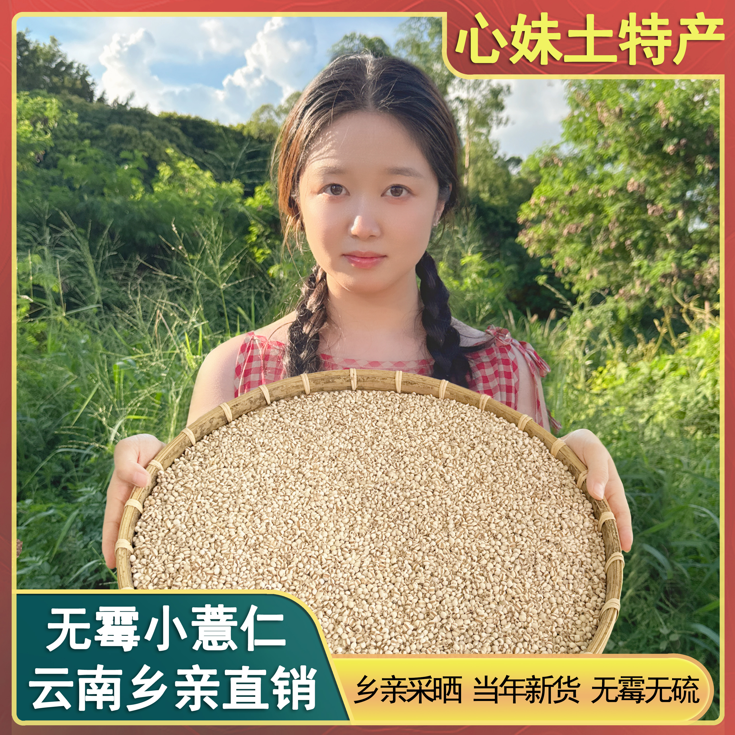 心妹土特产 薏米 农家土特产 可搭配枸杞