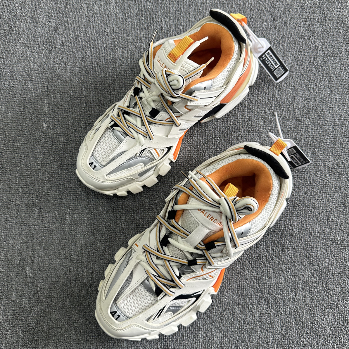 99新 Balenciaga/巴黎世家 track 白橙老爹鞋 41 