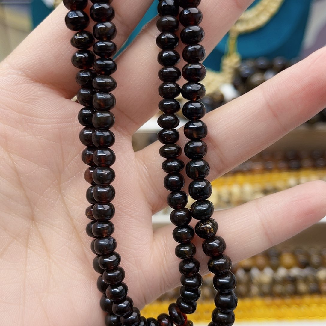 琥珀颈饰未镶嵌抚顺琥珀6