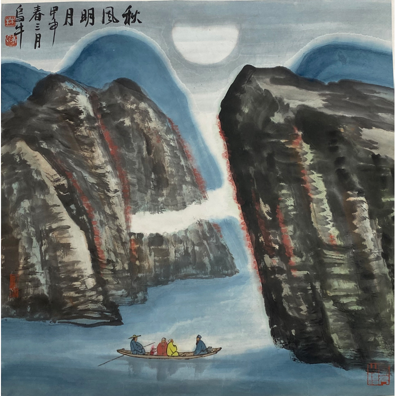12-林曦明-秋风明月图-68x68cm