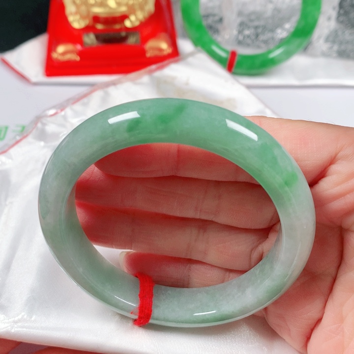 未镶嵌手镯翡翠 编号D006 正圈55+