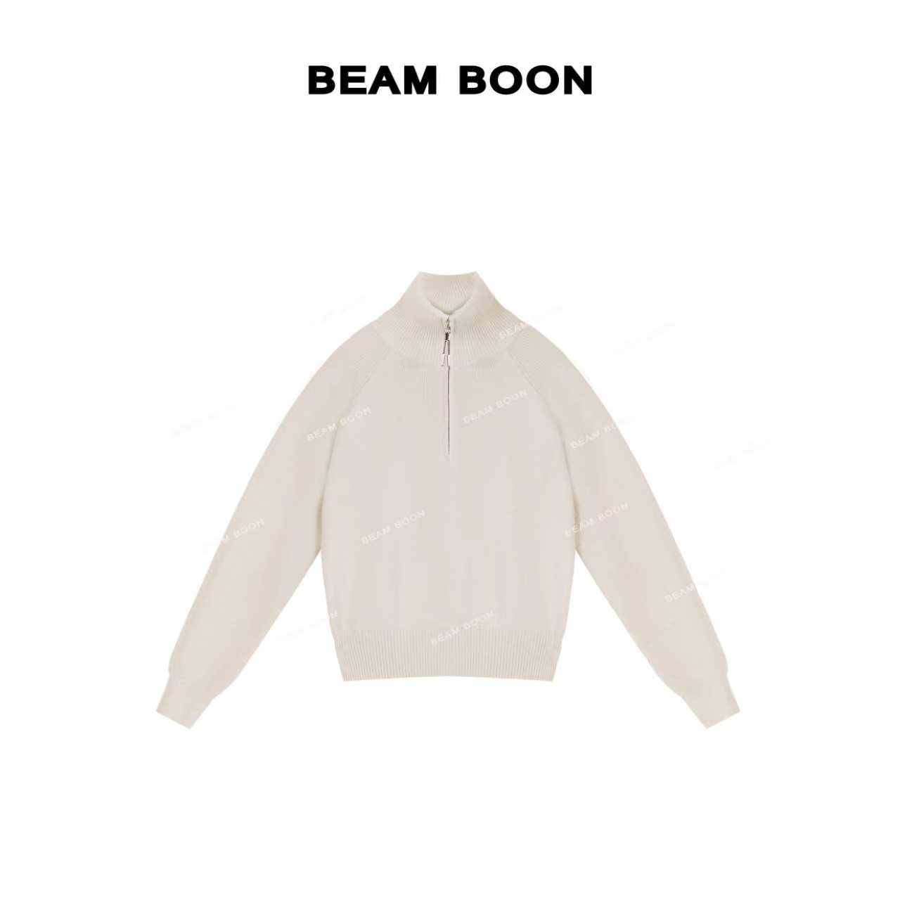 【归国富小姐】羊绒般细腻～扛起球安迪绒插肩半高领翻领针织衫